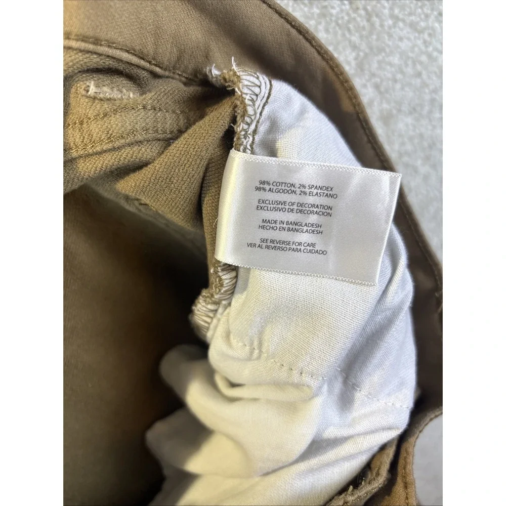 Banana Republic Traveler Pants Mens 36x32 Brown Slim Fit Stretch Cotton Chino